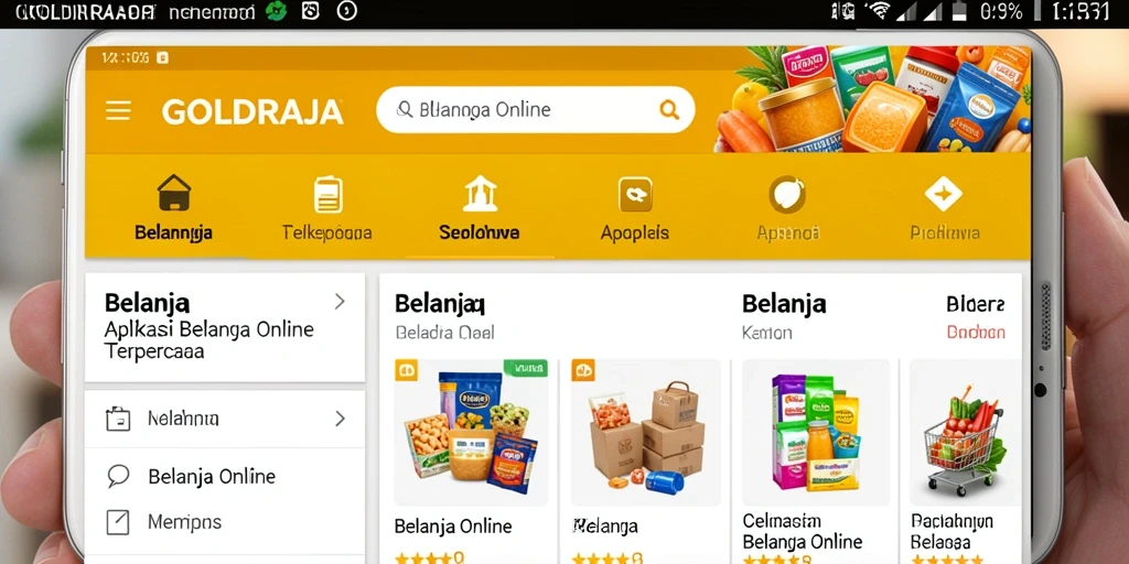 Tampilan antarmuka modern dan mudah digunakan di GOLDRAJA.