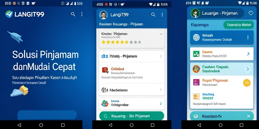 Antarmuka pengguna LANGIT99 yang intuitif dan efisien.