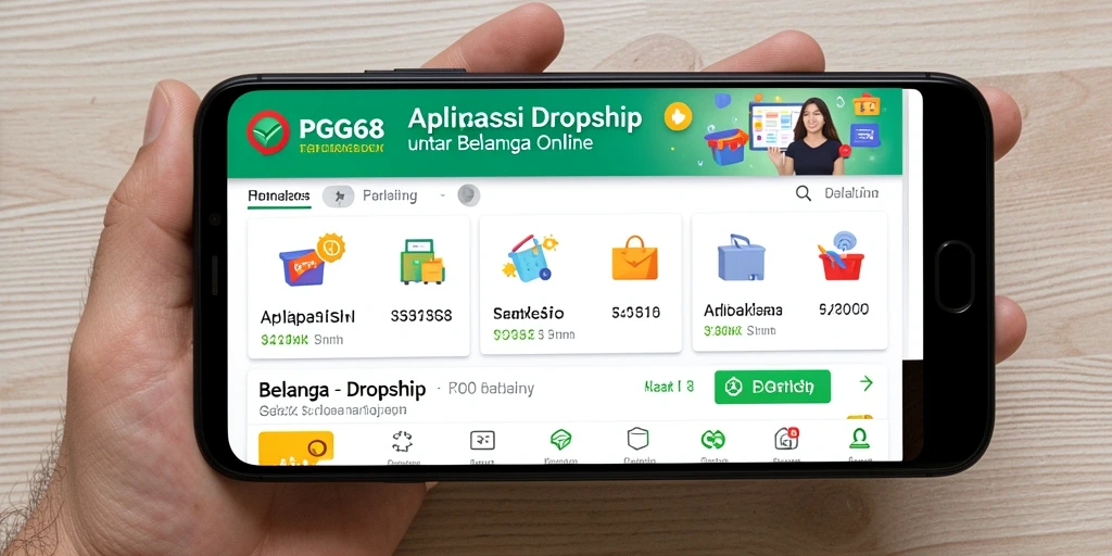 Antarmuka PGG68 yang sederhana dan mudah digunakan untuk Dropship.