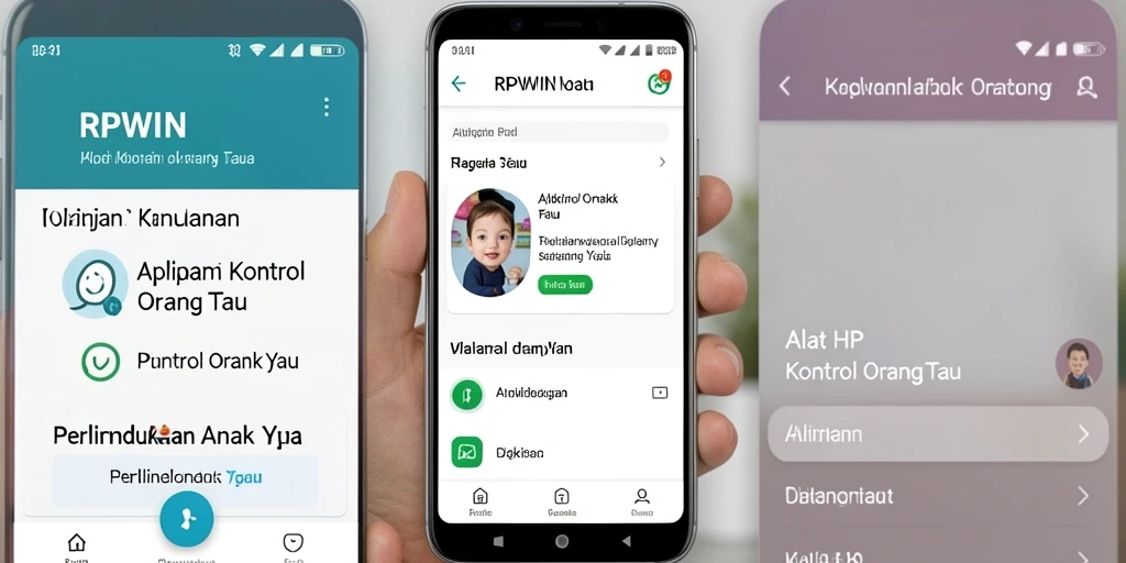 Screenshot utama RPWIN menampilkan antarmuka pengguna yang sederhana dan fungsional.