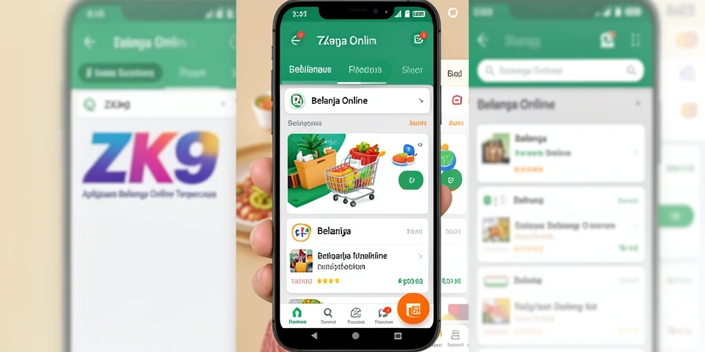 Tampilan antarmuka ZK9 yang menarik dan fungsional untuk belanja online.