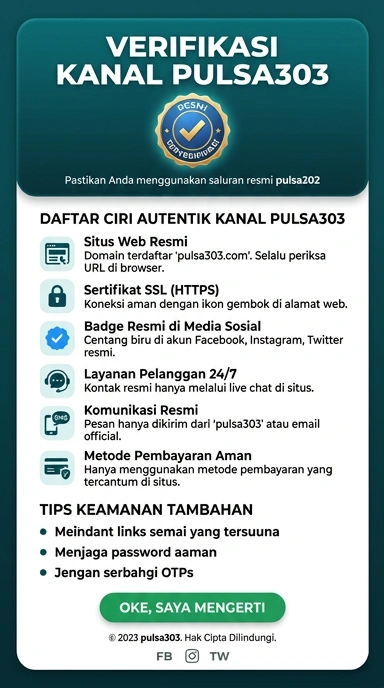 Kanal Resmi Pulsa303 untuk Pengguna Android Indonesia